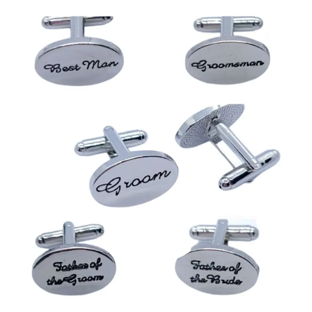 Wedding Cufflinks Groom Best Man Groomsman Father of Bride Bridal Cuff Links